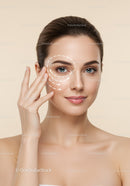 Elegant Woman Receiving Facial Skincare Treatment with Focus on Natural Beauty