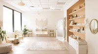 Bright and Minimalist Living Room with Natural Light and Wooden Decor