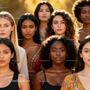 Diverse women standing confidently in warm sunlight