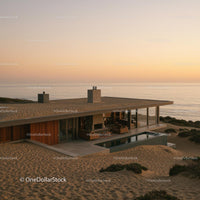 Modern Cliffside House with Glass Walls and Infinity Pool