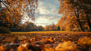 Golden Autumn Landscape with Vibrant Foliage