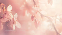 Delicate Cherry Blossoms in Soft Pastel Tones