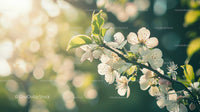 Cherry Blossoms in Gentle Morning Light