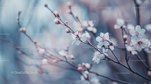 Cherry Blossoms in Soft Pastel Hues