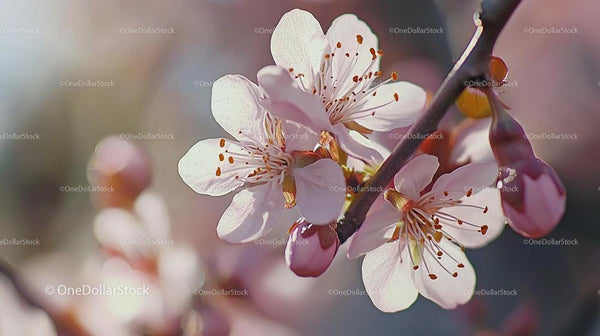 Cherry Blossoms in Springtime Bloom