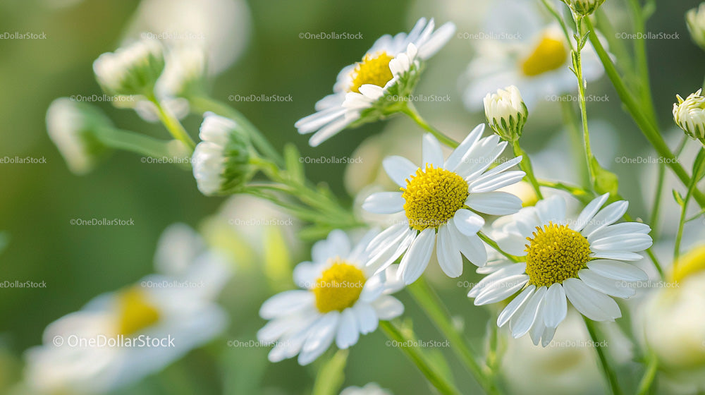 Beautiful White Daisies in Full Bloom