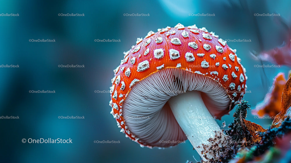 Vibrant Fly Agaric Mushroom in a Forest Setting