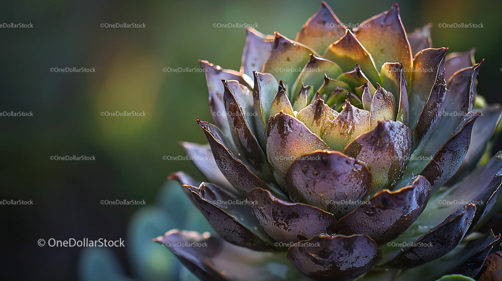 Close-Up of a Beautiful Succulent in Natural Light