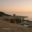 Modern Cliffside House with Glass Walls and Infinity Pool