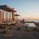 Luxury Modern Home with Ocean View at Sunset