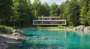 Modern Lakefront Residence Amidst Lush Greenery