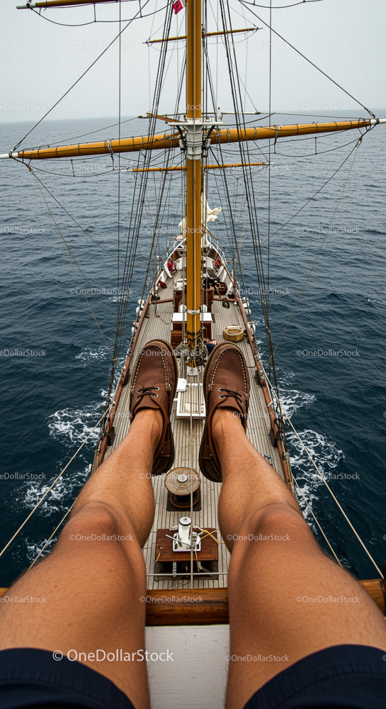 Sailing Adventure from the Ship's Deck Perspective