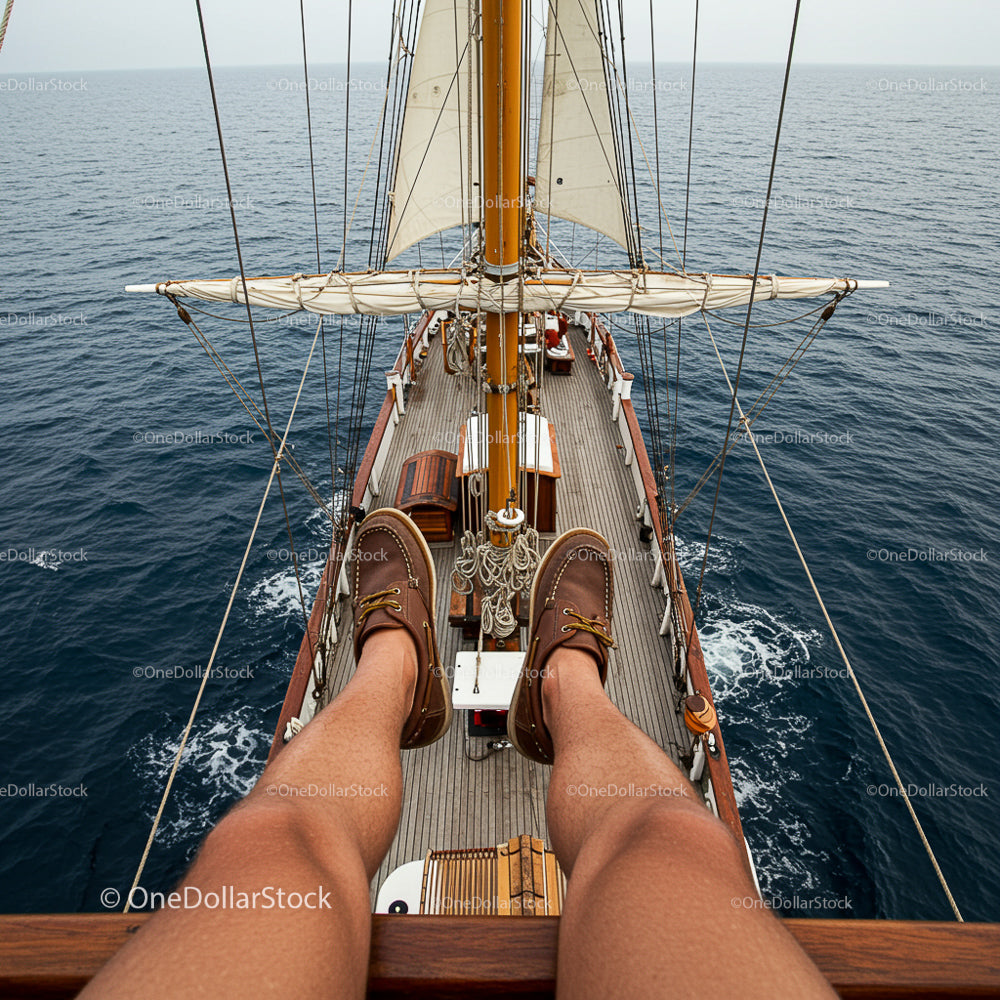 Nautical Adventure from a Ship Deck Perspective