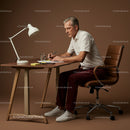 Senior Professional Writing at Modern Office Desk