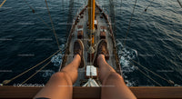 Sailing Adventure from a Ship's Deck View