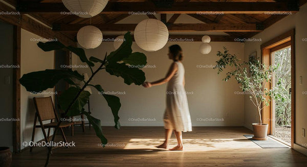 Minimalist Interior with Indoor Plants and Natural Light