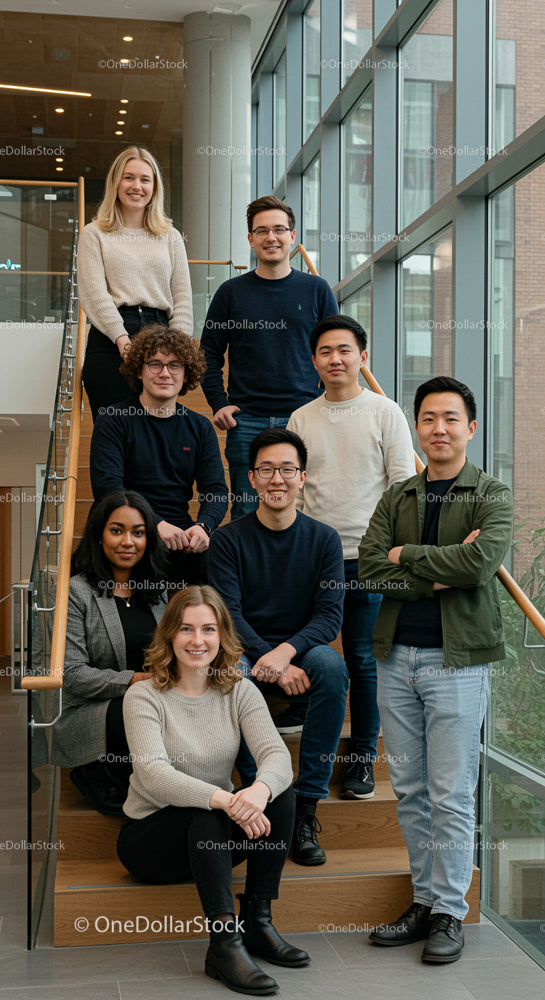 Diverse Business Team in a Modern Office Setting