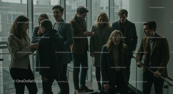 Grupa Profesjonalistów na Nieformalnym Spotkaniu w Biurze
