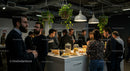 Casual Office Gathering with Snacks and Networking