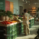 Woman Shopping at Organic Farmers Market