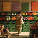 Woman Shopping for Fresh Produce at Vibrant Market