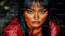 Striking Portrait of a Woman with Intense Gaze