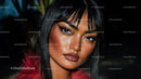 Elegant Fashion Portrait with Bold Makeup