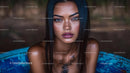 Captivating Portrait of a Woman with Intense Gaze