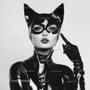 Mysterious Woman in Black Catwoman Costume