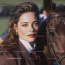 Elegant Woman with Brown Horse in Equestrian Style