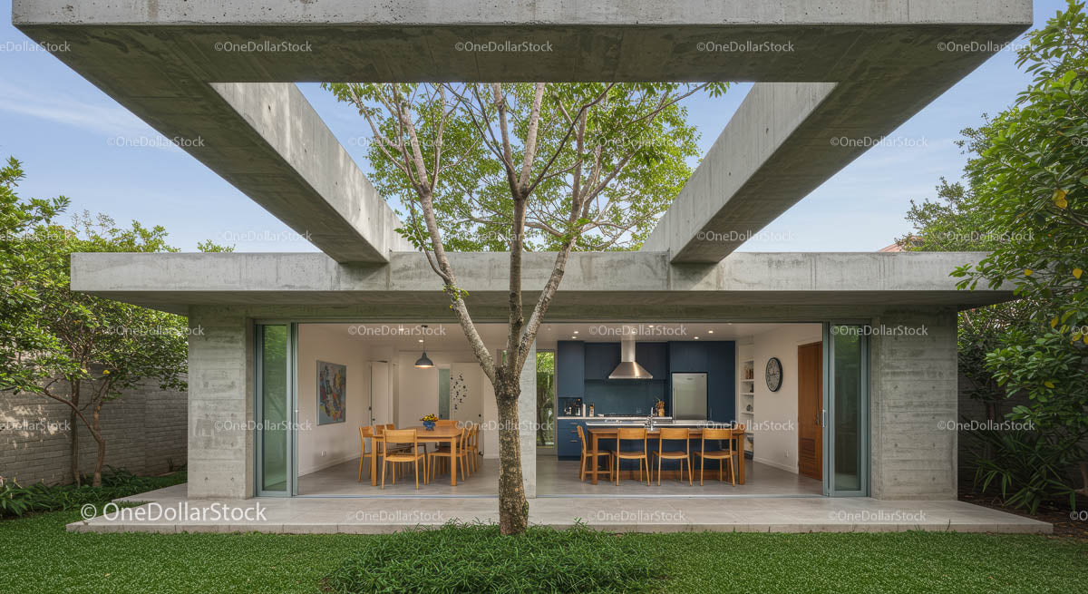 Contemporary Open-Plan Home with Indoor-Outdoor Living