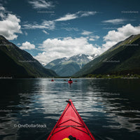 Kayaking Adventure in a Majestic Mountain Fjord
