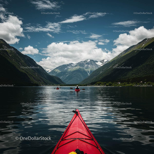 Kayaking Adventure in a Majestic Mountain Fjord