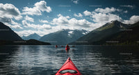 Kayaking Adventure on a Serene Mountain Lake