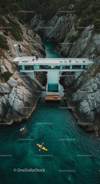 Modern Cliffside Home Overlooking Turquoise Waters