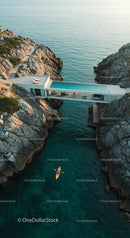 Modern Cliffside Villa with Infinity Pool and Kayak Adventure