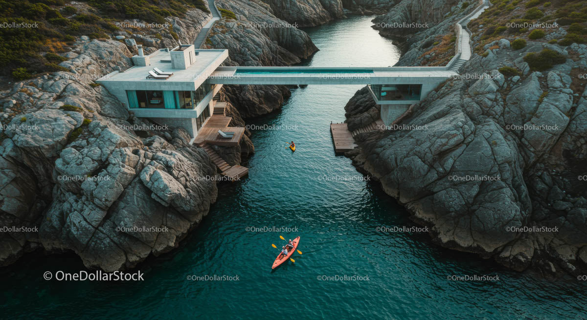 Stunning Cliffside Luxury House and Kayaking Adventure