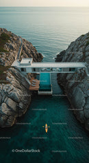 Modern Cliffside Villa with Infinity Pool and Ocean View