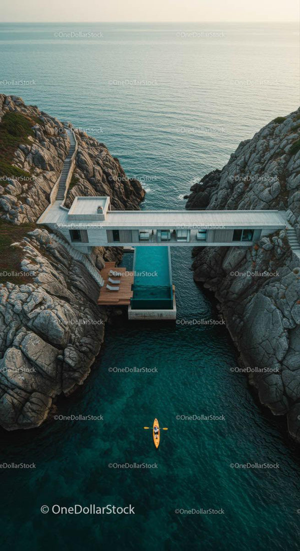 Nowoczesna Willa na Klifie z Basenem Infinity i Widokiem na Ocean
