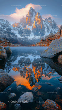 Majestic Mountain Reflection at Twilight