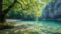 Tranquil Riverside Oasis with Crystal Clear Waters
