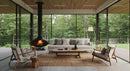 Modern Living Room with Panoramic Forest View