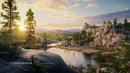 Serene Sunset Over Rocky Mountain Landscape