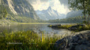 Majestic Alpine Mountains Reflecting in Serene Lake