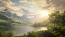 Scenic Sunrise Over Majestic Mountainous Landscape