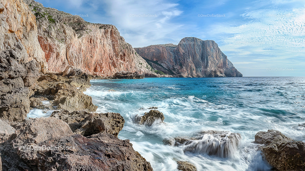 Majestic Coastal Cliffs with Turquoise Waters