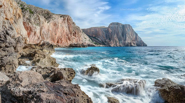 Majestic Coastal Cliffs with Turquoise Waters