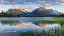 Serene Mountain Landscape with Misty Reflection