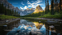 Majestic Mountain Landscape Reflected in Tranquil Waters