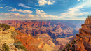 Breathtaking View of Grand Canyon Under Clear Blue Sky